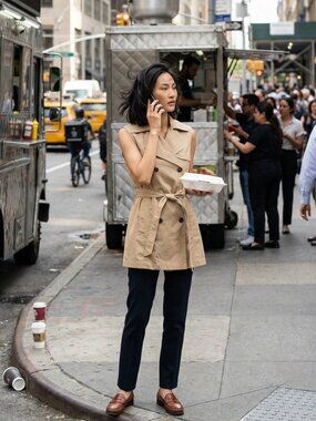 Love Tree Sleeveless Trench